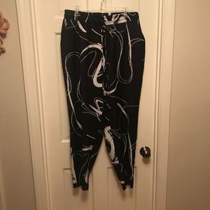 NWT Marble/Geometric Eloquii Jogger Pants Size 16